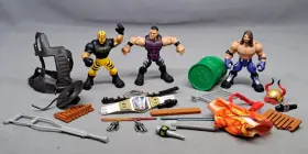 Jfk77 Mattel Wwe Knuckle Crunchers Action Figures And Accessories