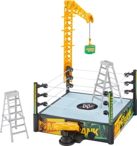Jgr83 Mattel Wwe Money In The Bank Cash-in Ring Playset With 2 Play Modes 40 Sounds