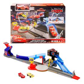 Mattel Jhl42 Disney Pixar Cars Playset And Toy Car Tongue-out Lightning Mcqueen &