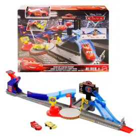 Jhl42 Mattel Disney Pixar Cars Playset And Toy Car Tongue-out Lightning Mcqueen &