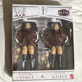 L66ljch Mattel Wwe Elite Collection Giovanni Vinci And Ludwig Kaiser Action Figure Playset