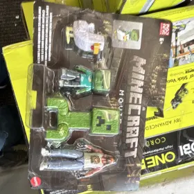 T2811 Mattel Minecraft Mob Head Minis Playset With Zombie Chicken Creeper Figures