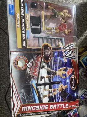 Mattel Toys 746775270988 Wwe Ringside Battle Playset John Cena And Alberto Del R O