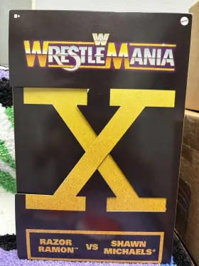 W0006 Mattel Wrestlemania X Razor Ramon And Shawn Michaels Playset Figures Ladder Belts
