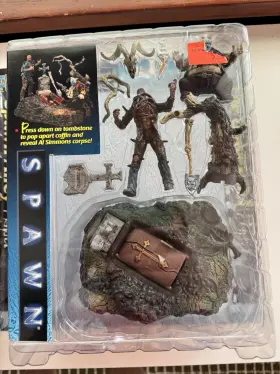 11121 Mcfarlane Toys Spawn Al Simmons Graveyard Playset 1997 Boxed Coffin Tombstone