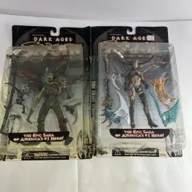 Mcfarlane Toys 787926111422 Spawn Dark Ages Action Figures - The Spellcaster And Skull Queen Set Of 2
