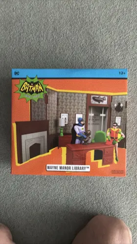 Mcfarlane Toys 787926154381 Dc Batman 66 Tv Library Playset