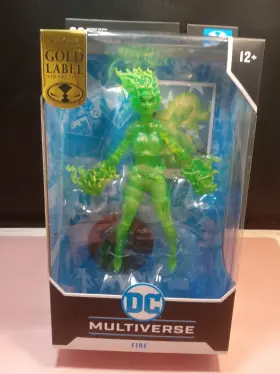 Mcfarlane Toys 787926172089 Dc Multiverse Fire Gold Label Green Action Figure 22 Moving Parts
