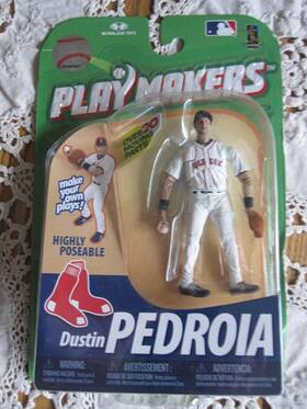 Mcfarlane Toys 787926725971 Play Makers Mlb Baseball Action Figure 2010 Dustin Pedroia Red Sox Nib