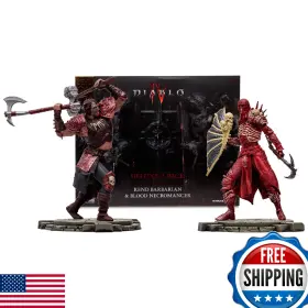 B0c11rxw1p Mcfarlane Toys - Diablo Iv Rend Barbarian And Blood Necromancer 2-pack Gold Label