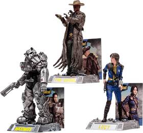 Mcfarlane Toys B0cq8sscrj Movie Maniacs - Fallout Lucy And Maximus The Ghoul 3 Pack 6in Po