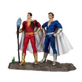Mcfarlane Toys B0cts288f9 Dc Multiverse Shazam And Freddy Freeman 2pk 7in Action Figures Gold
