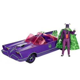 B0cxzhhg11 Mcfarlane Toys - Dc Retro Batmobile And The Joker Batman 66ft 2pk Gold Label Am