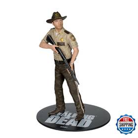 Mcfarlane Toys B0dclwxwqm The Walking Dead Rick Grimes 1 8 Scale Posed Figure