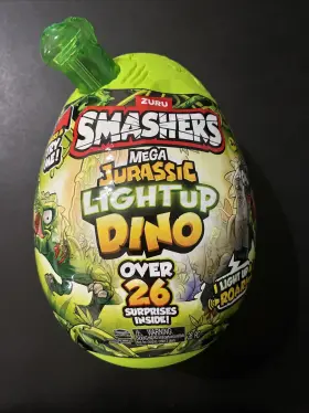 Mega 193052051370 Zuru Smashers Jurassic Light Up And Roar Dino 26 Surprises Inside