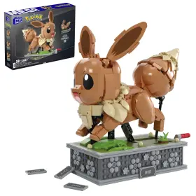 B0cbns9y1d Mega Brands Pok Mon Action Figure Building Set Motion Eevee 1366 Pieces Turn Crank Coll
