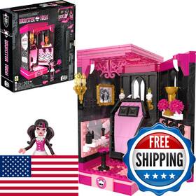 Mega Brands B0cphdgsx1 Monster High Action Figure Building Set Draculauras Boo-k