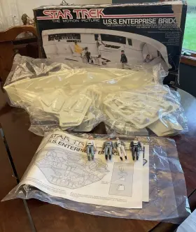91233 Mego Vintage 1980 Star Trek Uss Enterprise Bridge #91233 Sealed Contents Figs