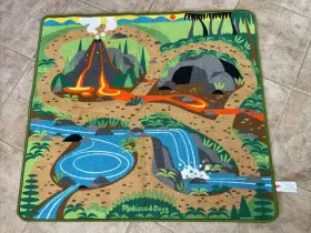 Lci9427 Melissa & Doug And Prehistoric Playground Dinosaur Rug