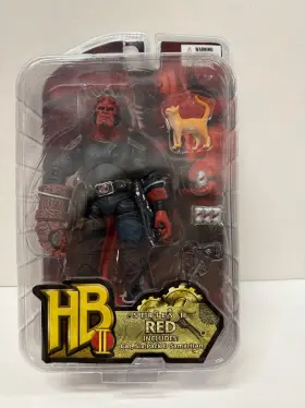 15080 Mezco Hell Boy Ii Series Red W Cat Six-pack And Samaritan Nrfp New Excel
