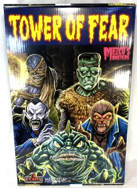 5-points Mezco 696198180237 Mezcos Monsters Tower Of Fear Deluxe Boxed Set Diorama And Figures