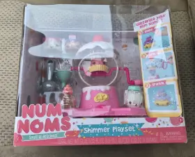 552024 Mga Entertainment Num Noms Shimmer Playset Glitterize Figurines Glaze Sparkle Spin New Sealed