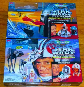 65817 Micro Machines 2 Star Wars Space Boba Fett/cloud City Rebel Pilot Playset 96