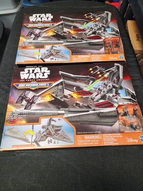 Micro Machines Hasbro Disney B3513 Star Wars First Order Destroyer Lot Of 2