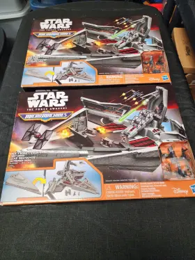 B3513 Micro Machines Hasbro Disney Star Wars First Order Destroyer Lot Of 2