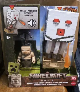 93709465 Minecraft Blast Attack Ghast Action Figure Set With Lights Sounds And More Bn
