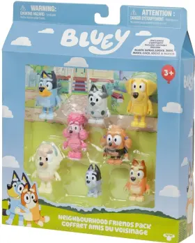 17676 Moose Bluey Neighborhood Friends 8 Pack Figure Set