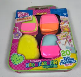 Moose 194735162413 Real Littles Backpack Neon Fashion Collection 4pk Read Description