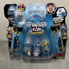 Moose 24715-1l-r1 Mrbeast Lab Swarms Limited Edition Panther Playset 12 Micro Beasts Tubes