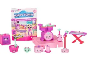Moose 630996564783 Shopkins Figures Lot Set Happy Places Princess Kitty Dance Hall Decorators Pack