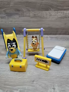 13016 Moose Enterprise Bluey Family Home House Park Playset Furniture Replacement Toys Swing Slide Lot