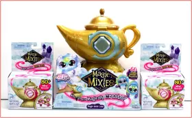 14833 Moose Enterprise Lot 3 - Magic Mixies Genie Lamp 2 Magical Mist Refills Blue New