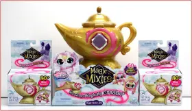 14834 Moose Enterprise Lot 3 - Magic Mixies Genie Lamp 2 Magical Mist Refills Pink New