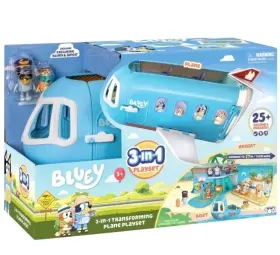 17670 Moose Enterprise Pilot Bluey 3-in-1 Transforming Airplane Playset Plane-boat-resort Bingo