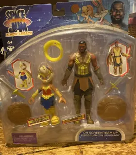 Moose Enterprise 630996146248 Space Jam A New Legacy Wonder Woman Lola And Amazon Lebron Action Figures 2pk
