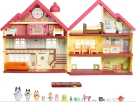 Moose Enterprise 630996173886 New Bluey Ultimate Heeler Playhouse Set - Bingo Chattermax Nana Play