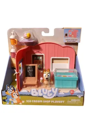 Moose Enterprise 630996175538 Bluey Ice Cream Shop Playset With Figure And Accessories Create Adventures