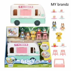 Moose Enterprise 630996193563 Bluey Ice Cream Truck Playset With Figures Kids Toy Vehicle Set