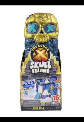Moose Enterprise 630996417584 Treasure X Lost Lands Skull Island Frost Tower Micro Playset With 2 Figures