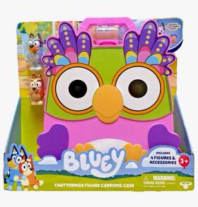 Moose Fv20924 Bluey Chattermax Muffin Figure Carrying Case Playset 4 Figures Accessories