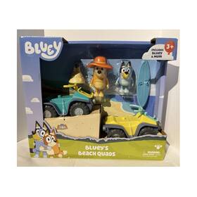 Moose Lk00626 Bluey Beach Quads Playset With And Mum 2 Vehicles Rare Find New