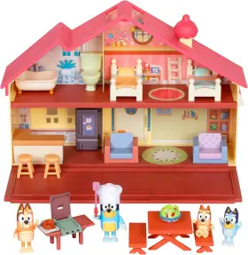13073 Moose Toys Bluey Mega Bundle Home Bbq Playset And 4 Figures Exclusive Collection