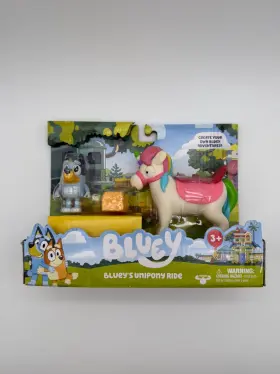 17165 Moose Toys Bluey Unipony Ride Playset With And Figures Hay Bale