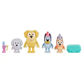 17558 Moose Toys Parcel Includes Bluey Bingo Luckys Dad And Lila 2.5-3 Inch 4 Pack Figure