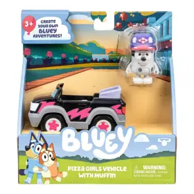 17672 Moose Toys Bluey Pizza Girls Vehicle With Muffin Playset 2 Pack Delivery Car
