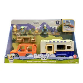 19381 Moose Toys Blueys Family Camping Cookout 15-piece Transforming Playset Ages 3